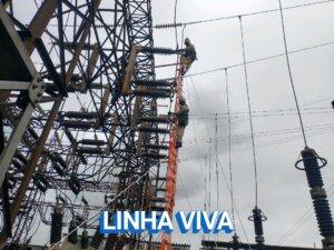 Correção de ponto quente em linha energizada